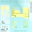 BOOF Medium - Modular Cube Artist Table Setup
