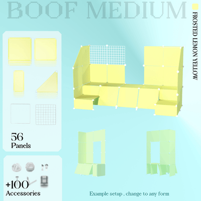 BOOF Medium - Modular Cube Artist Table Setup Kit
