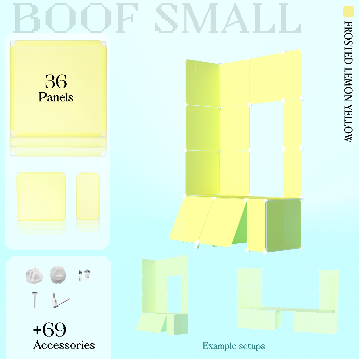BOOF Small - Modular Cube Artist Table Setup Kit