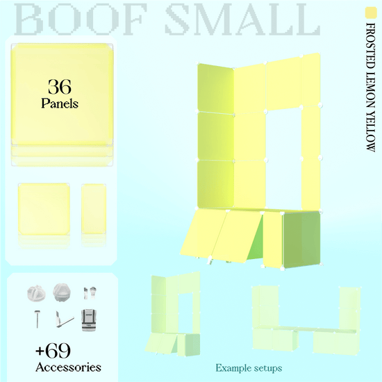 BOOF Small - Modular Cube Artist Table Setup