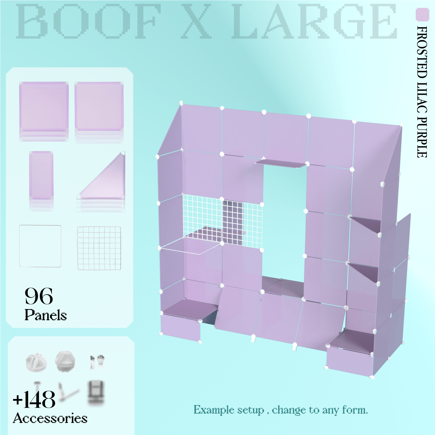 BOOF Extra Large - Modular Cube Artist Table Setup