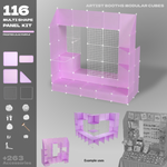 BOOF Extra Large - Modular Cube Artist Table Setup - Artistbooths
