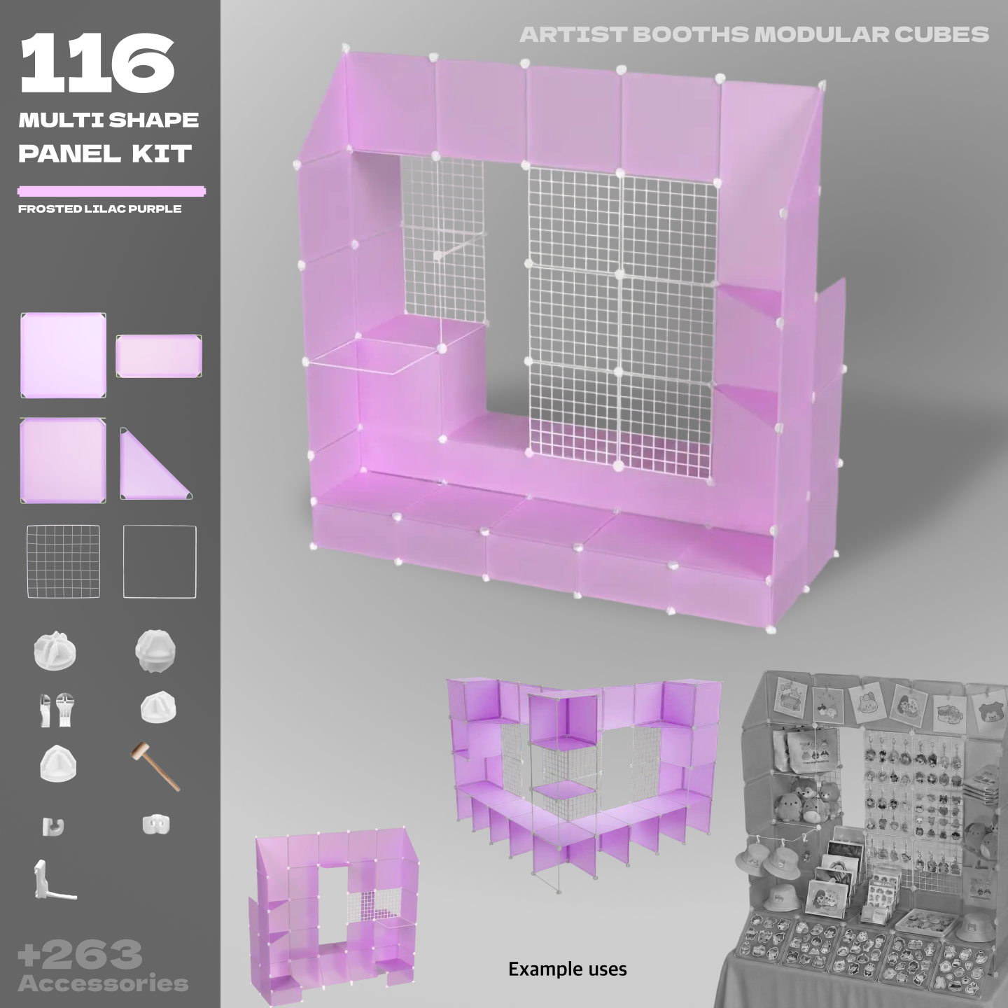 BOOF Extra Large - Modular Cube Artist Table Setup - Artistbooths