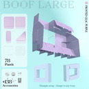 BOOF Large - Modular Cube Artist Table Setup