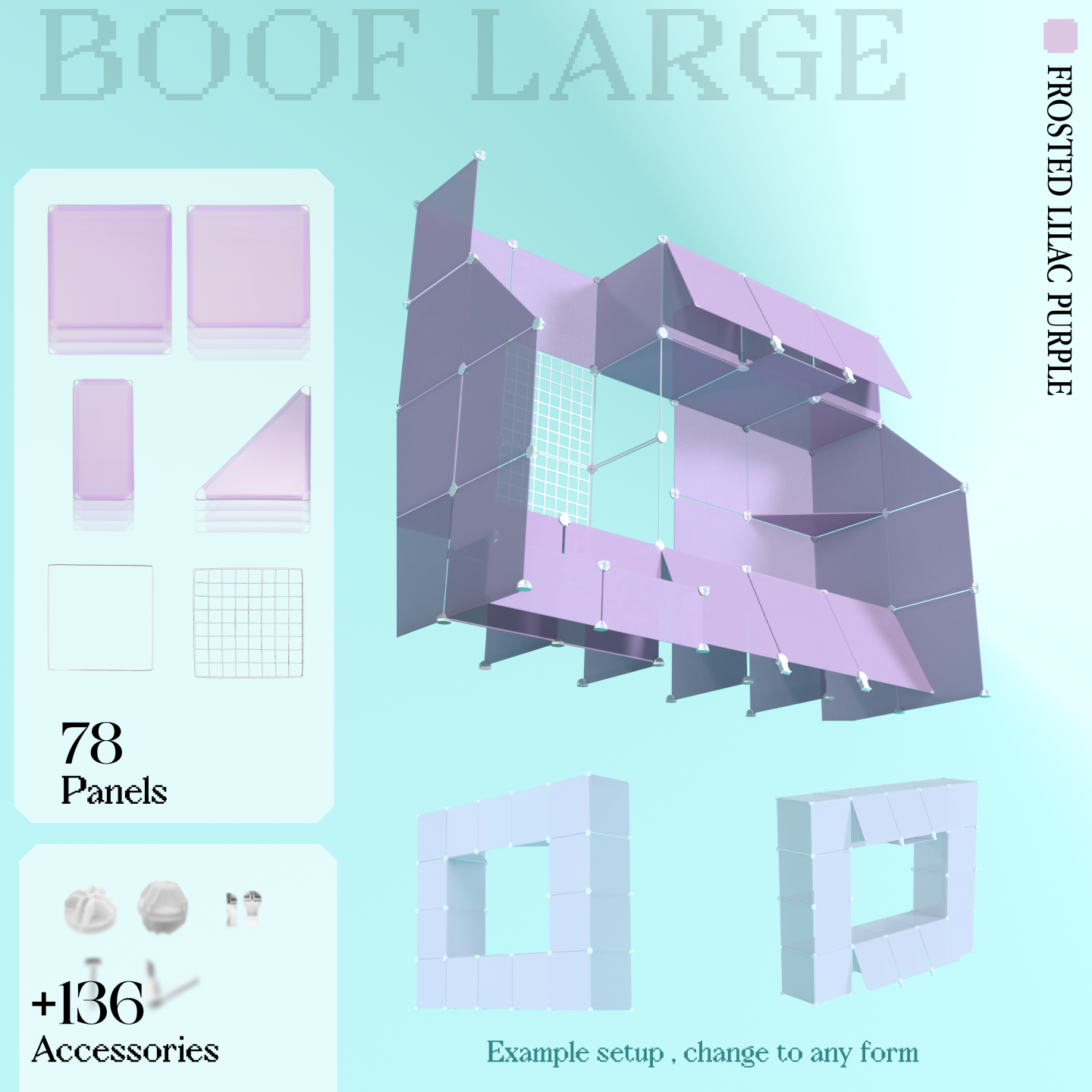BOOF Large - Modular Cube Artist Table Setup Kit