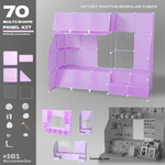 BOOF Large  - Modular Cube Artist Table Setup Kit - Artistbooths