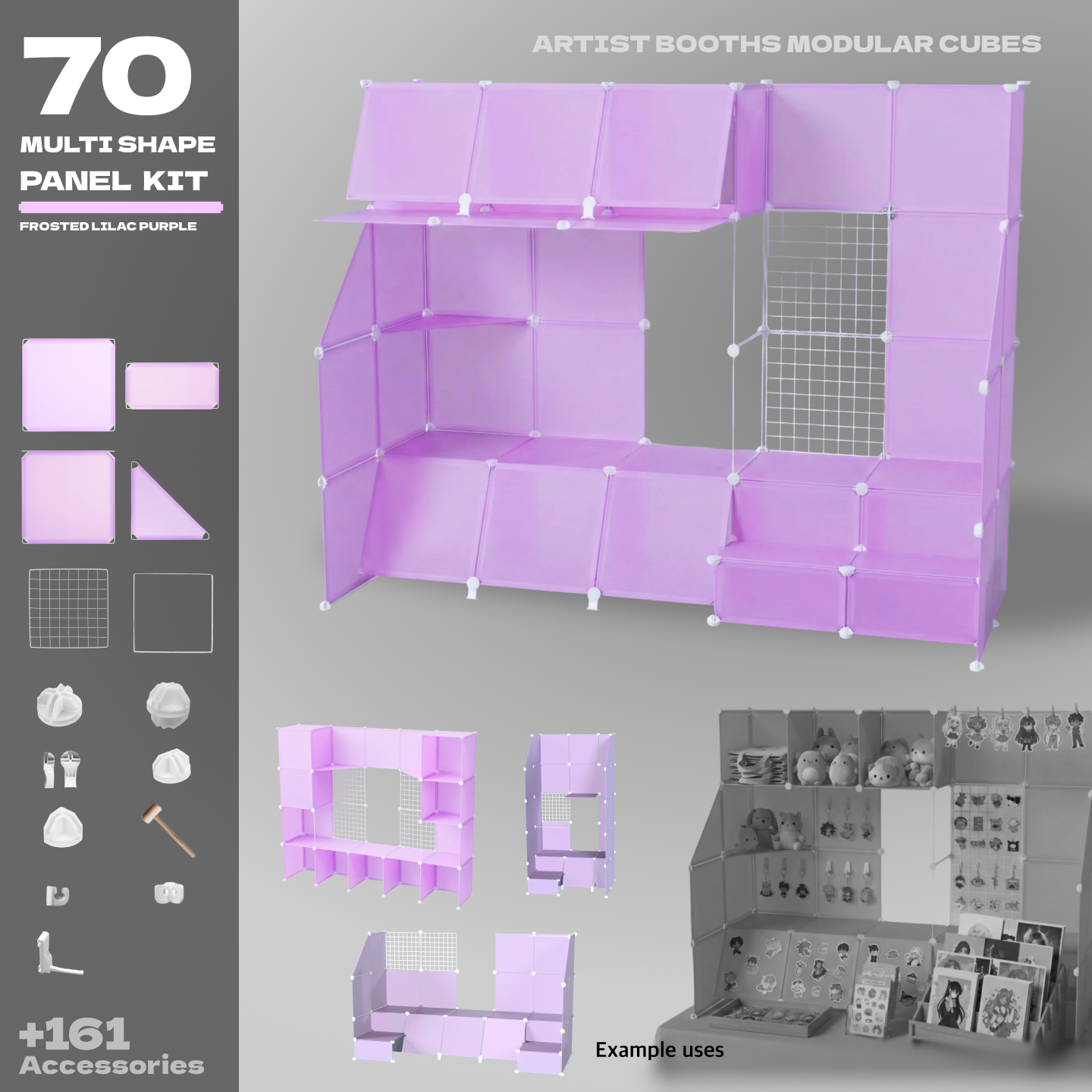 BOOF Large  - Modular Cube Artist Table Setup Kit - Artistbooths
