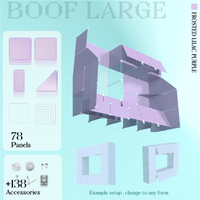 BOOF Large - Modular Cube Artist Table Setup