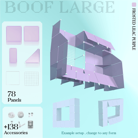 BOOF Large - Modular Cube Artist Table Setup