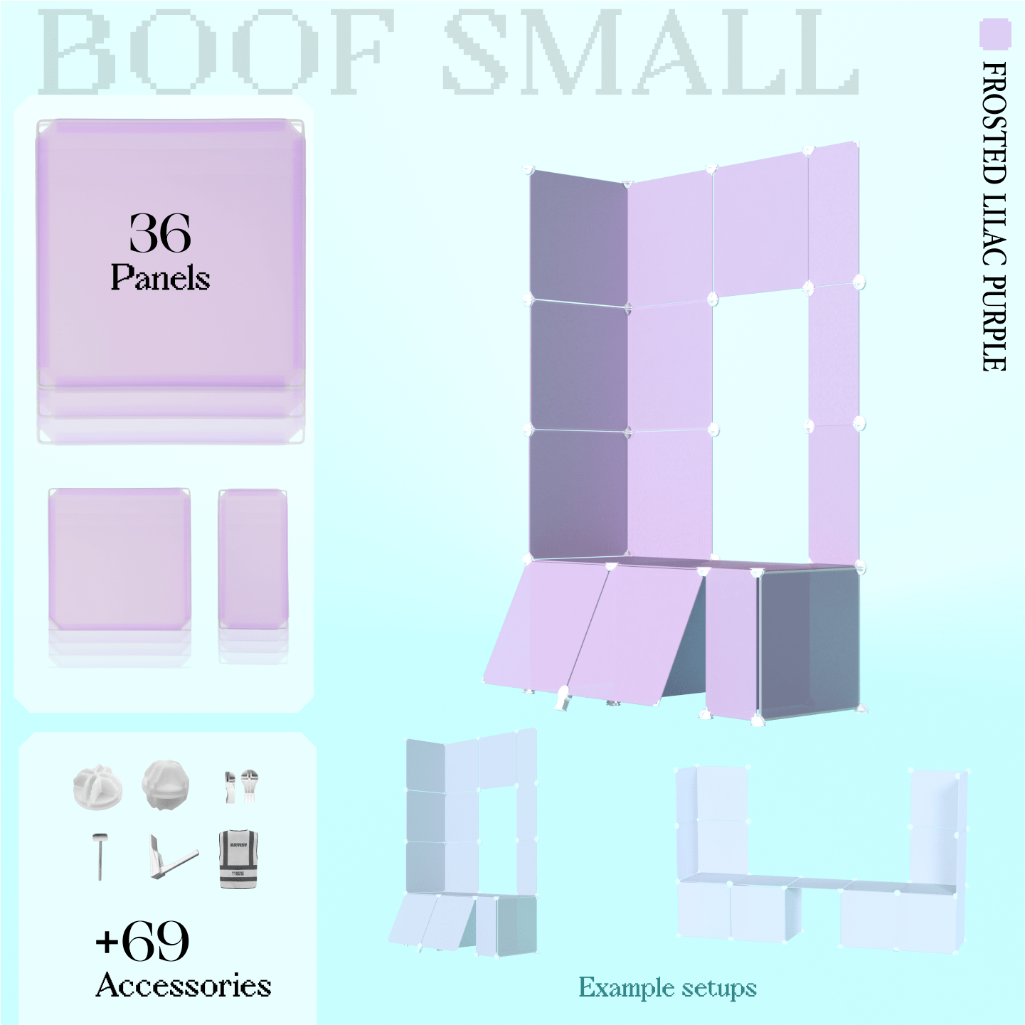 BOOF Small  - Modular Cube Artist Table Setup