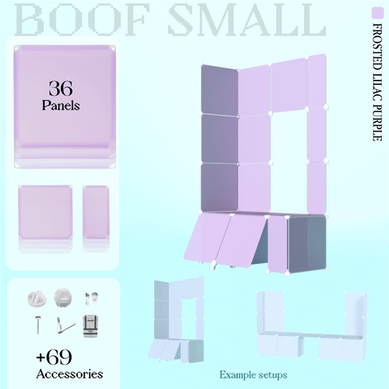 BOOF Small - Modular Cube Artist Table Setup