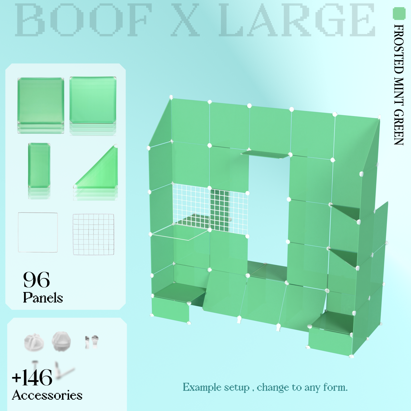 BOOF Extra Large - Modular Cube Artist Table Setup KIt