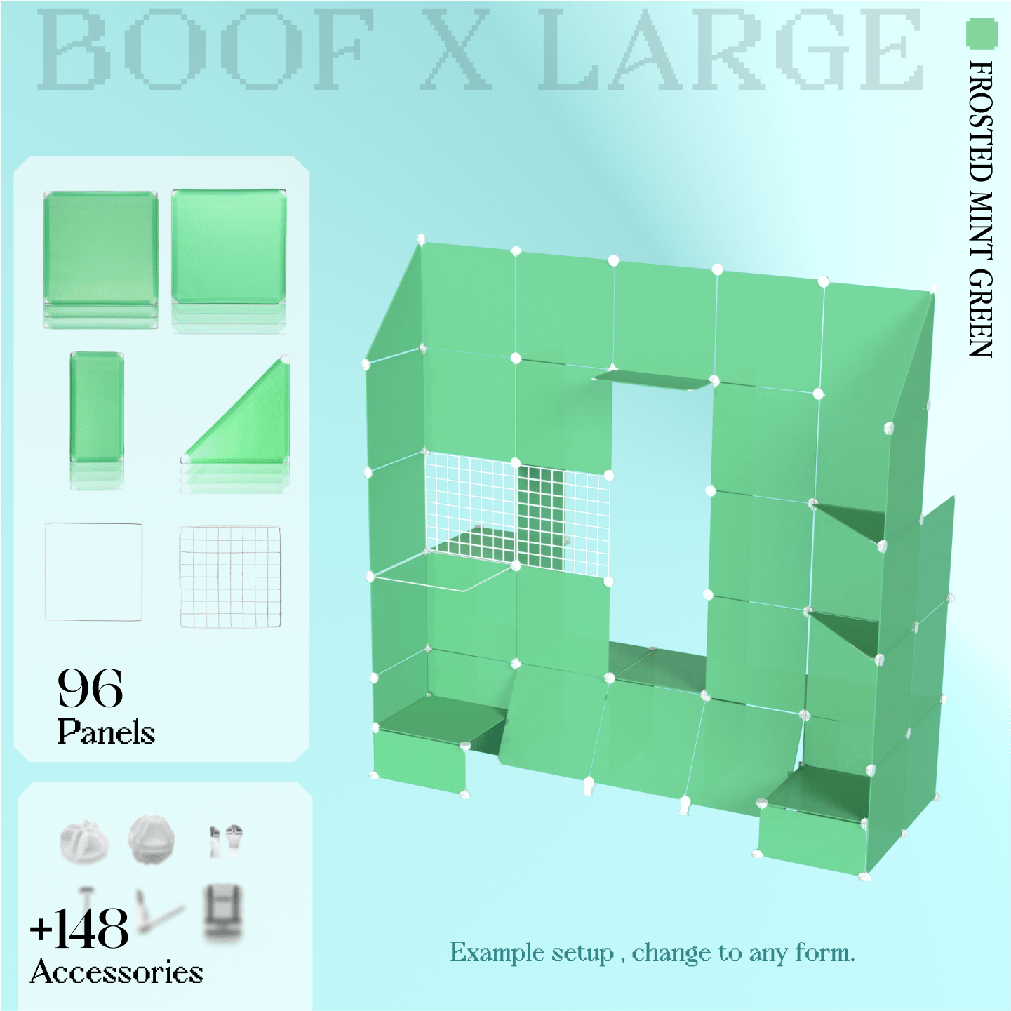 BOOF Extra Large - Modular Cube Artist Table Setup