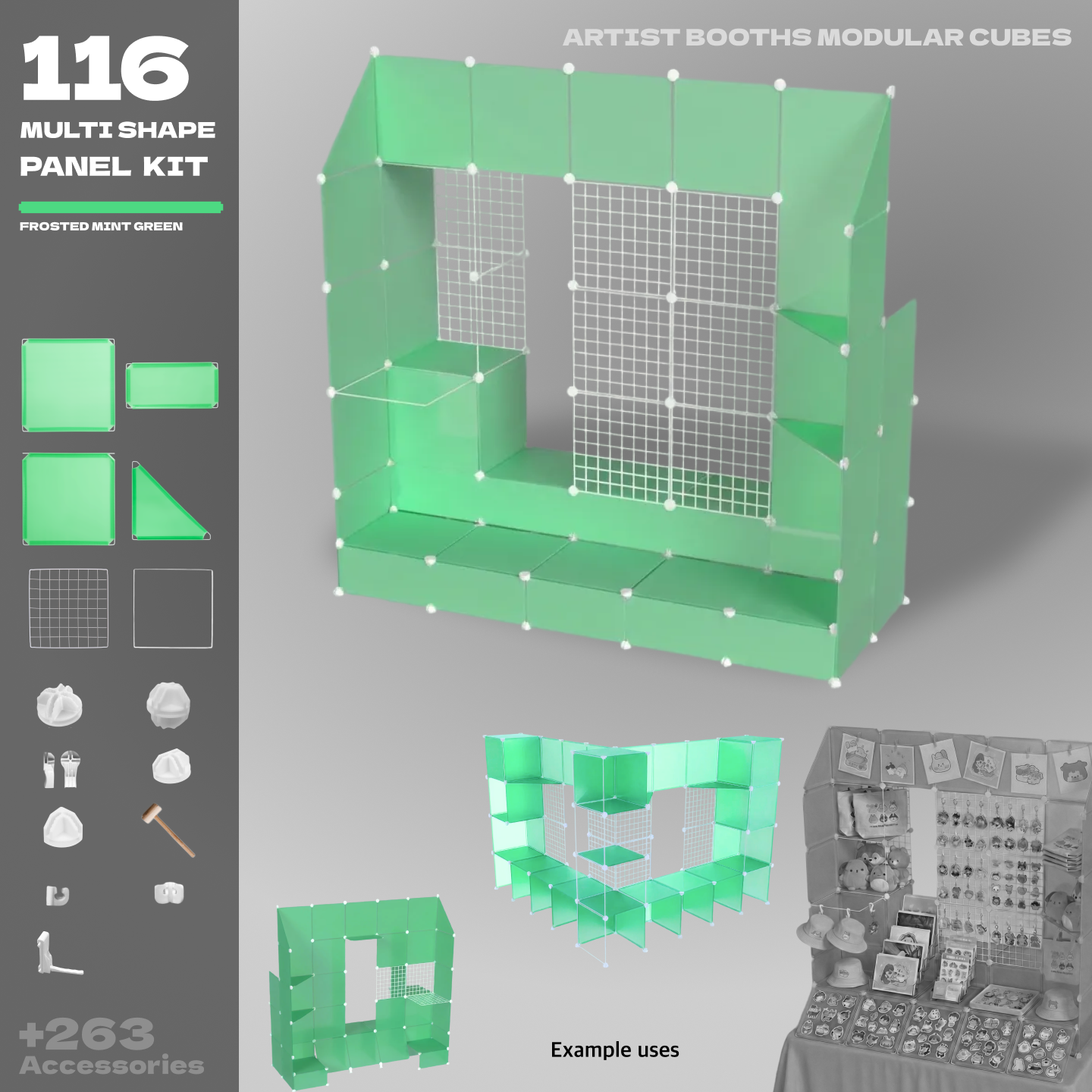 BOOF Extra Large - Modular Cube Artist Table Setup - Artistbooths