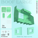 BOOF Large - Modular Cube Artist Table Setup