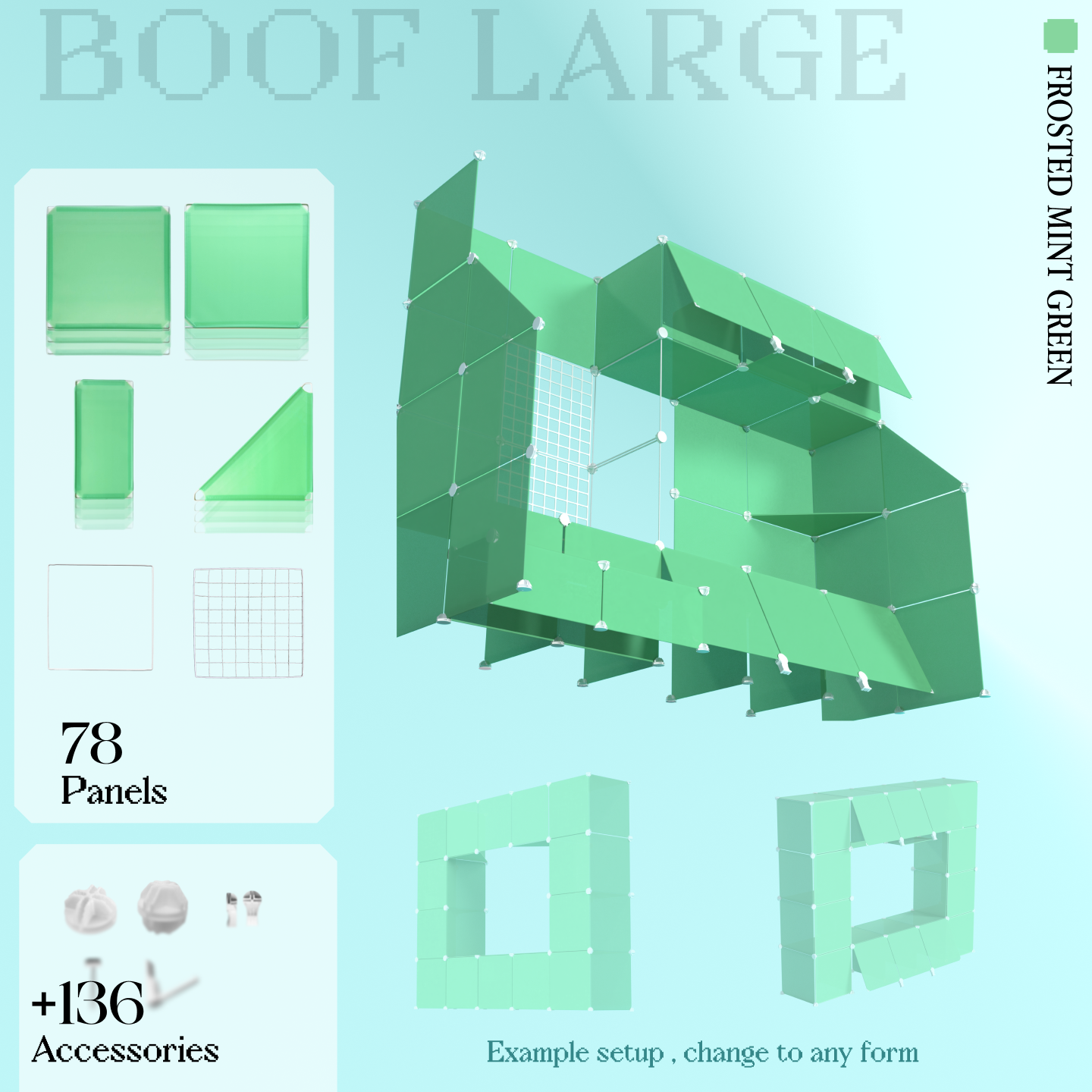 BOOF Large - Modular Cube Artist Table Setup Kit