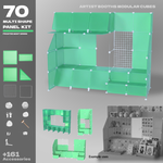 BOOF Large  - Modular Cube Artist Table Setup Kit - Artistbooths