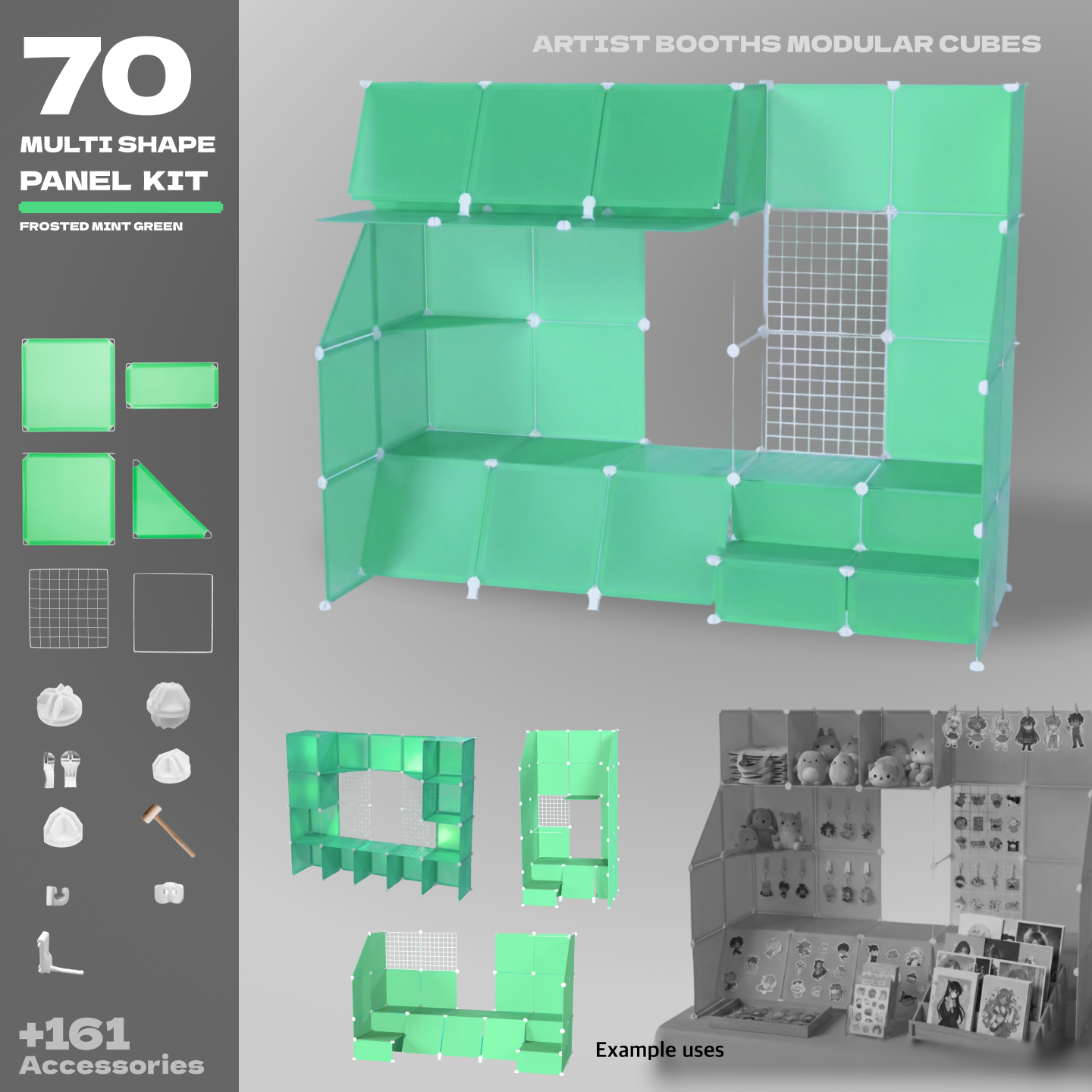 BOOF Large  - Modular Cube Artist Table Setup Kit - Artistbooths