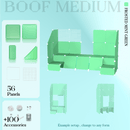 BOOF Medium - Modular Cube Artist Table Setup
