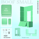 BOOF Small  - Modular Cube Artist Table Setup