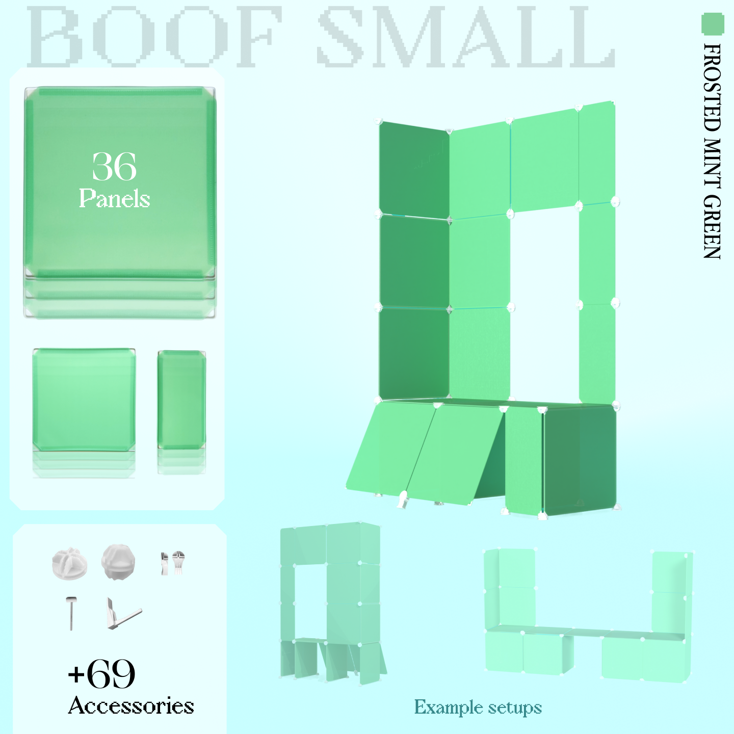 BOOF Small - Modular Cube Artist Table Setup Kit