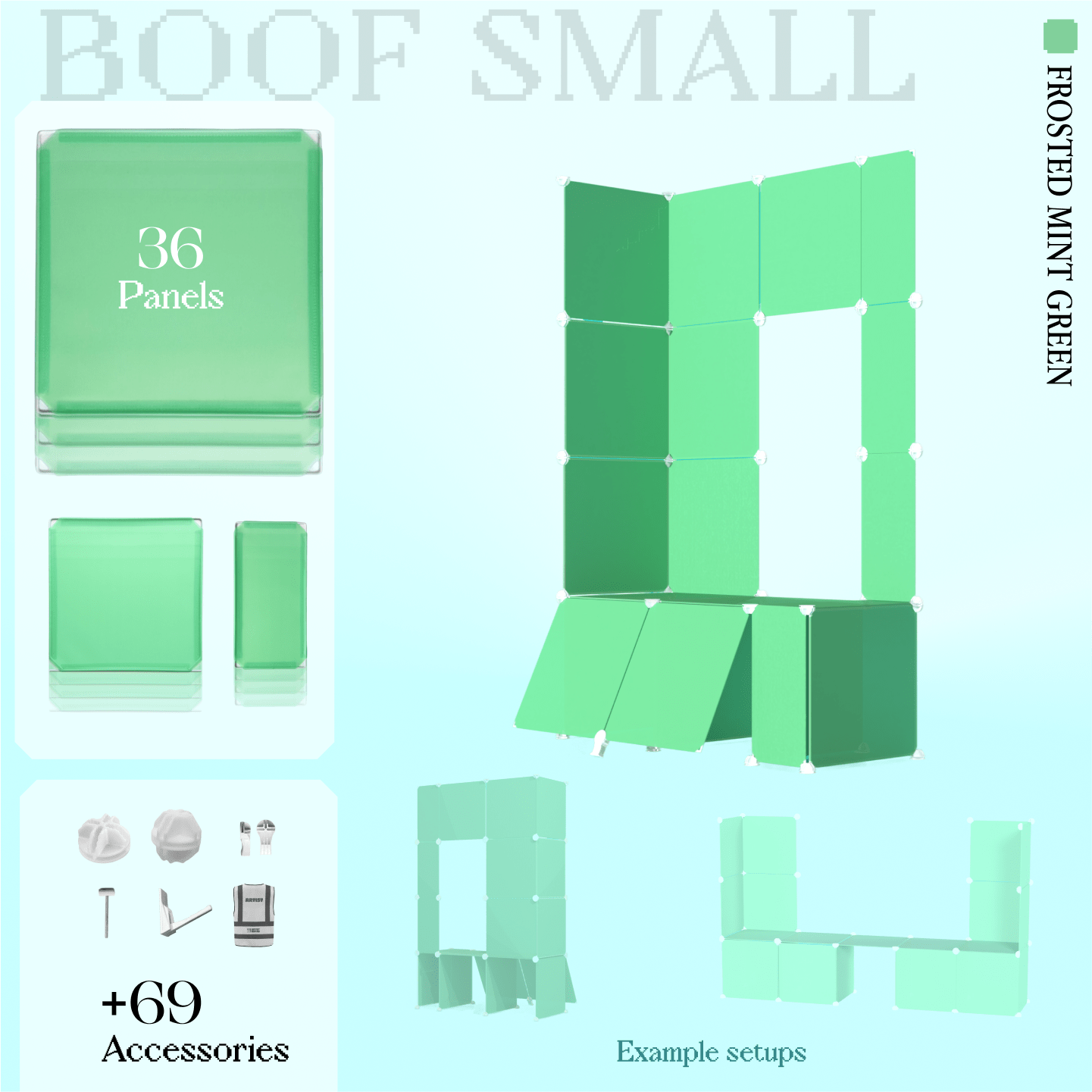 BOOF Small  - Modular Cube Artist Table Setup