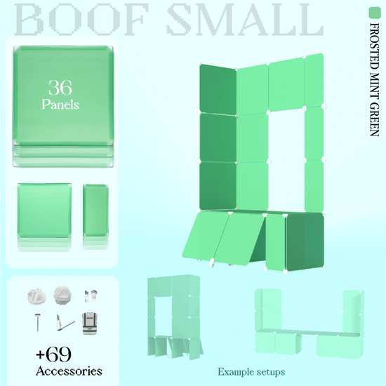 BOOF Small - Modular Cube Artist Table Setup