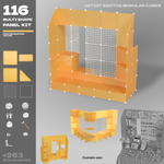 BOOF Extra Large - Modular Cube Artist Table Setup - Artistbooths