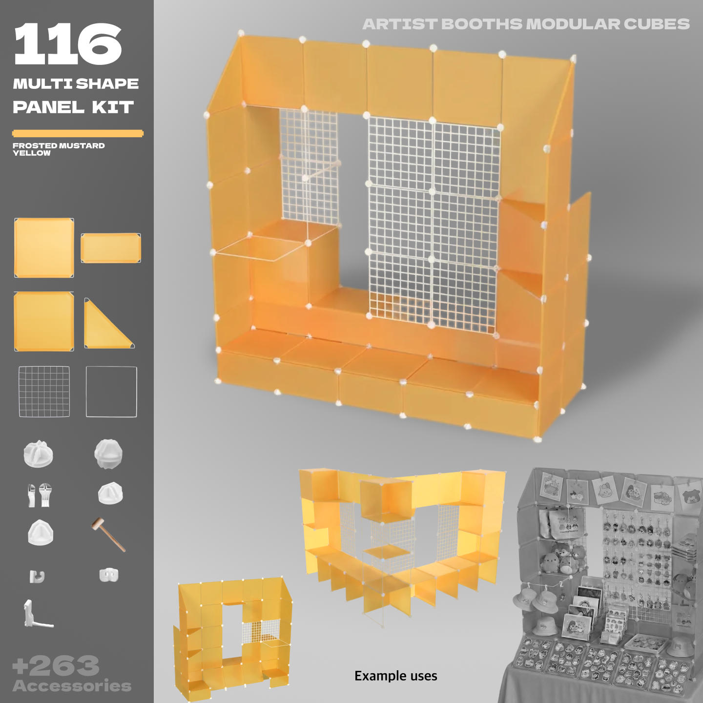 BOOF Extra Large - Modular Cube Artist Table Setup - Artistbooths