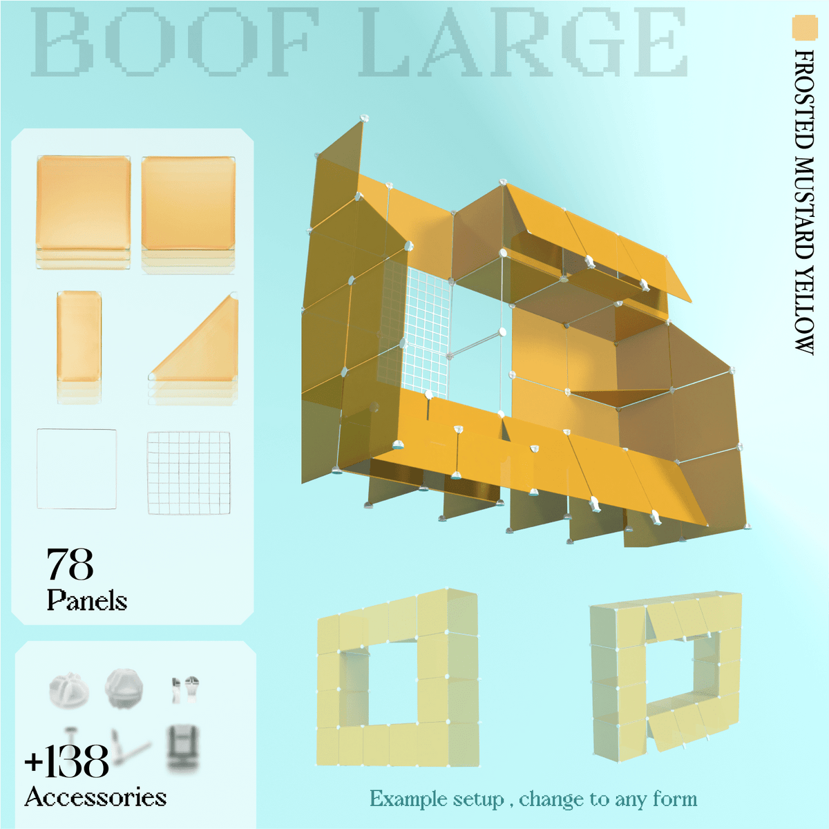 Frosted Mustard Yellow (PMS 135C)