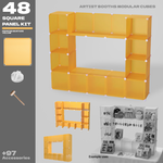 BOOF Medium - Modular Cube Artist Table Setup Kit - Artistbooths