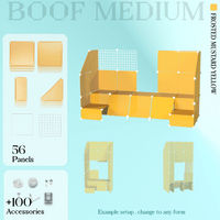 BOOF Medium - Modular Cube Artist Table Setup