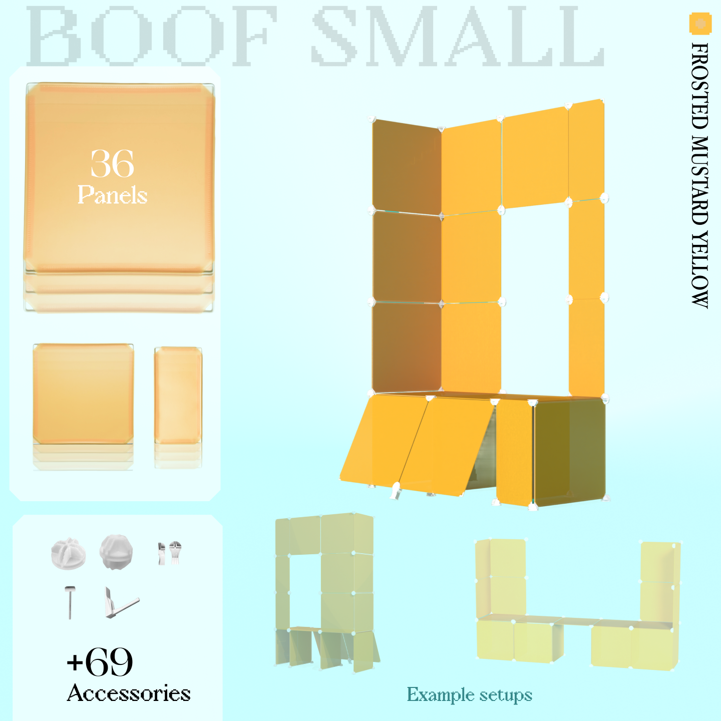 BOOF Small - Modular Cube Artist Table Setup Kit