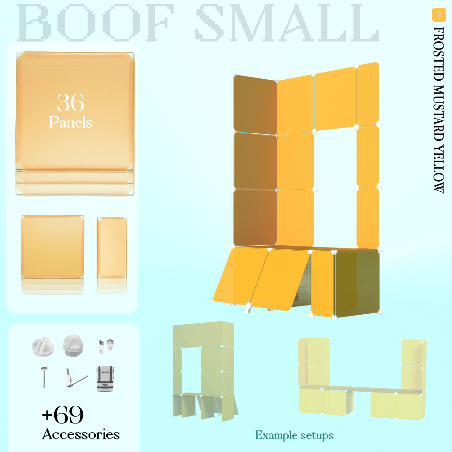 BOOF Small  - Modular Cube Artist Table Setup