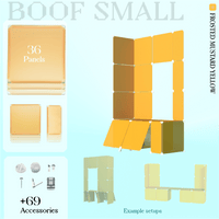 BOOF Small  - Modular Cube Artist Table Setup