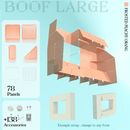 BOOF Large - Modular Cube Artist Table Setup