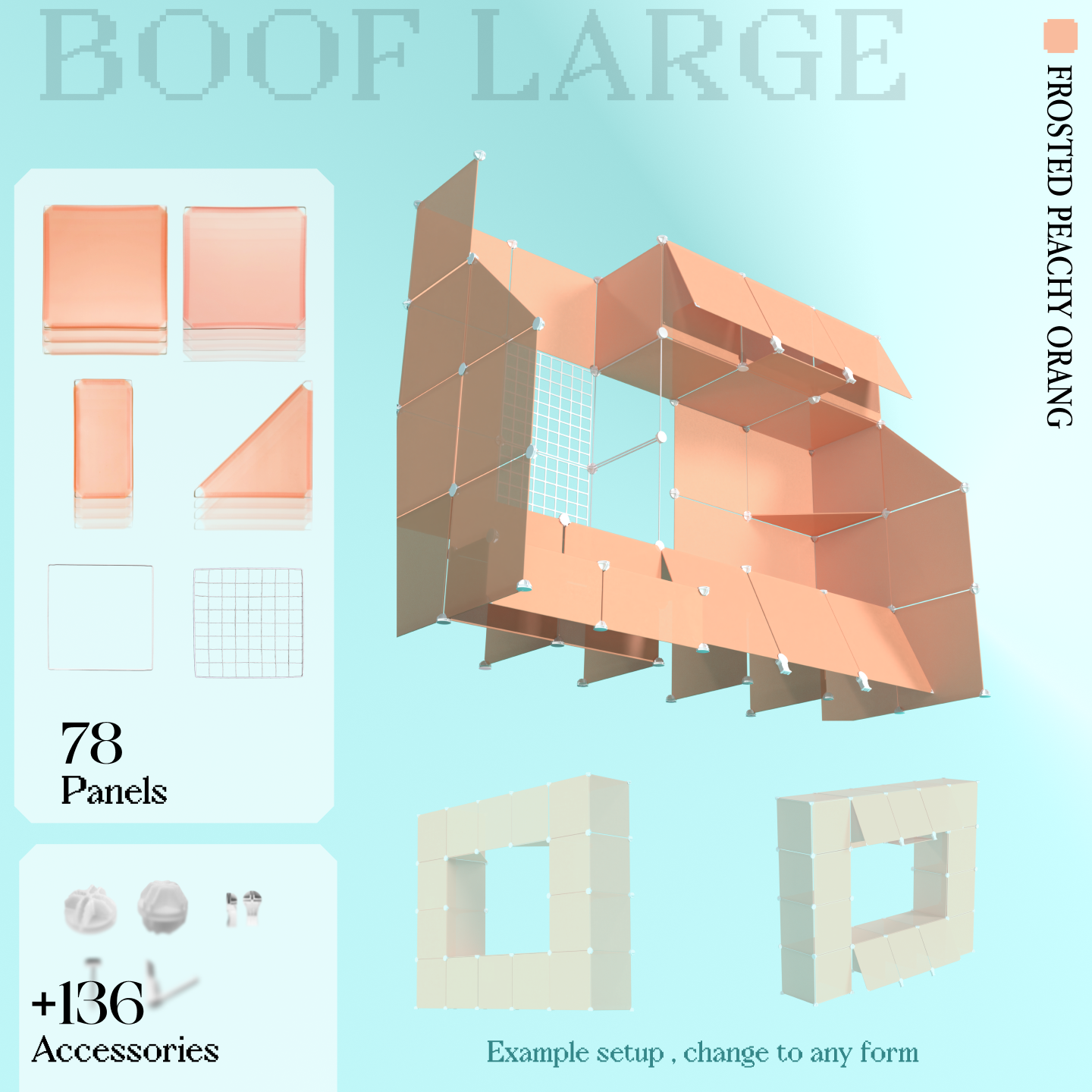 BOOF Large - Modular Cube Artist Table Setup Kit