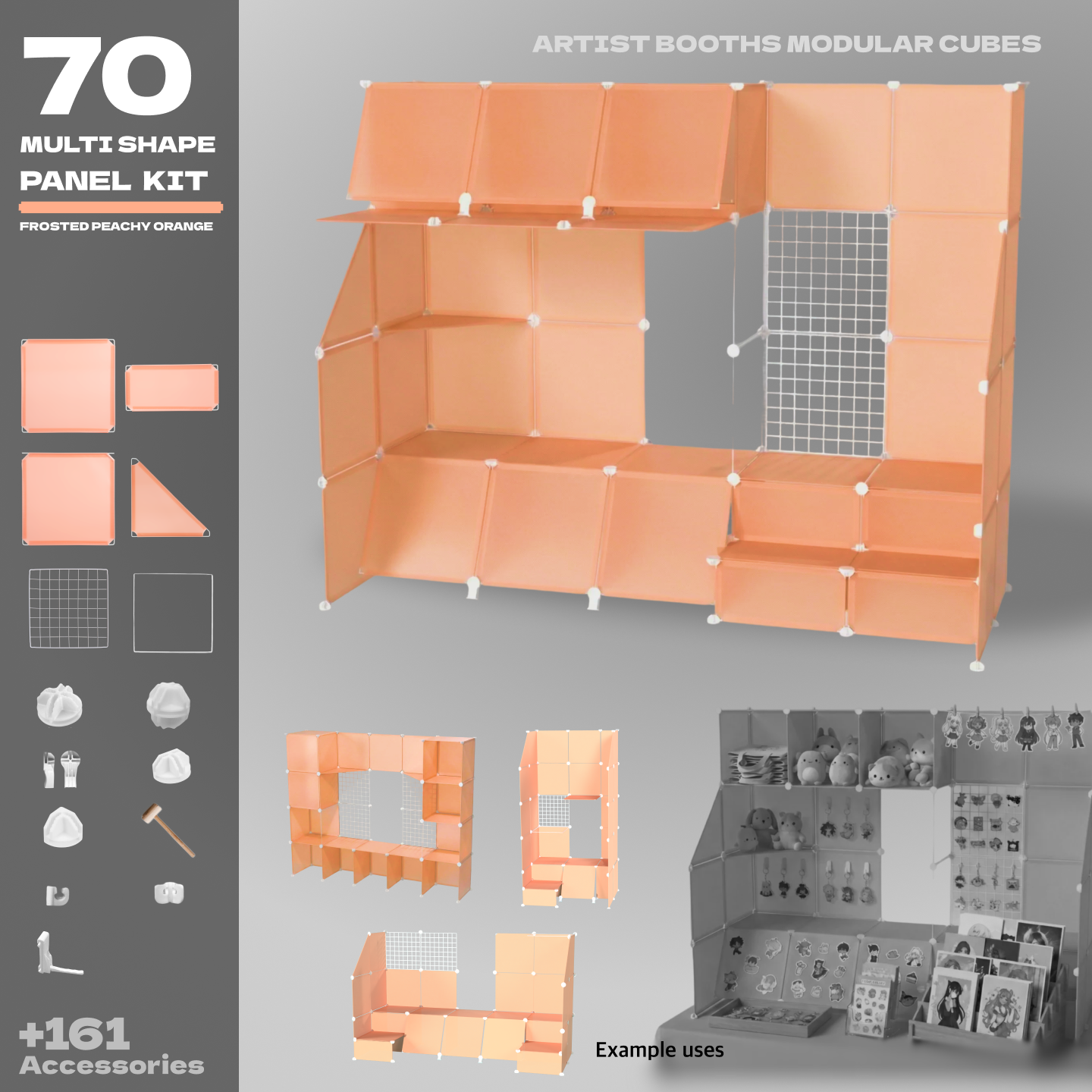 BOOF Large  - Modular Cube Artist Table Setup Kit - Artistbooths