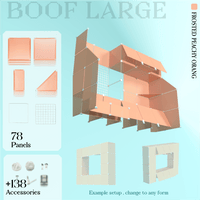 BOOF Large - Modular Cube Artist Table Setup