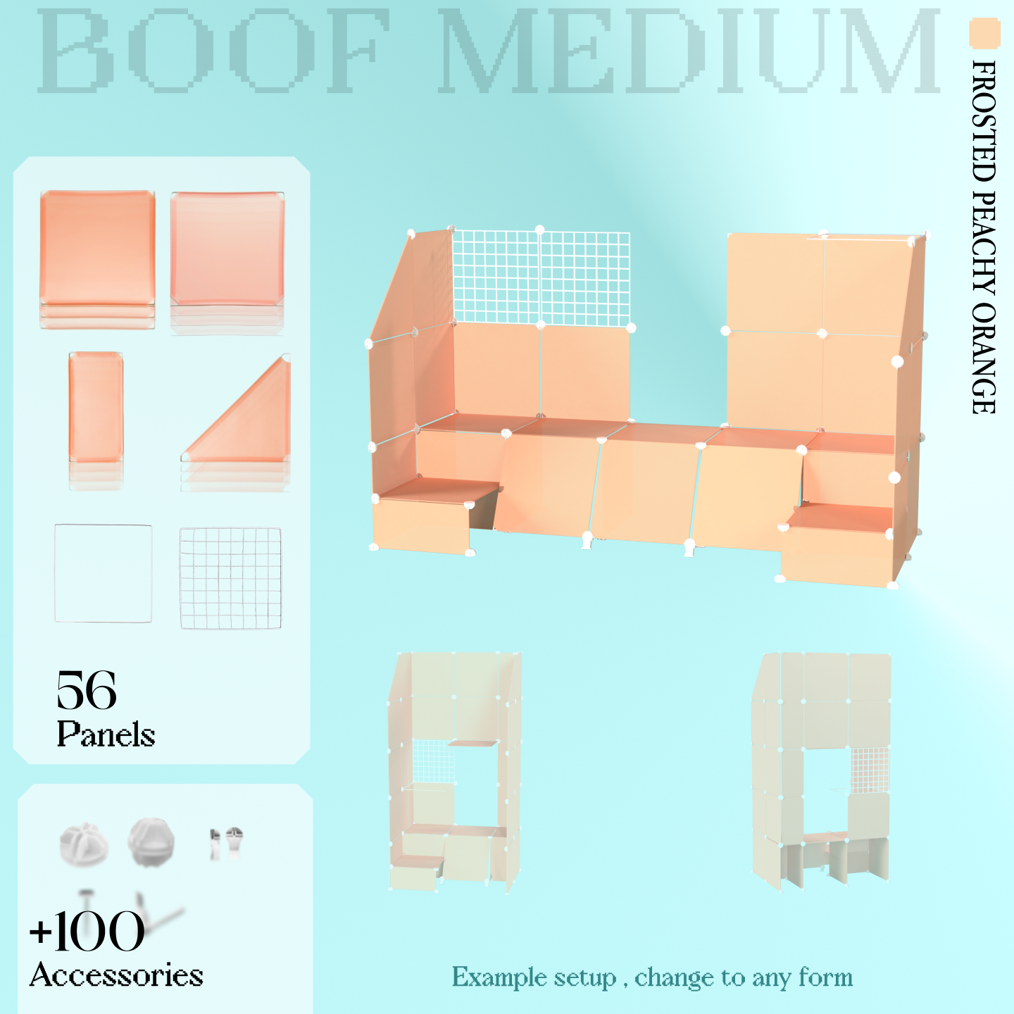 BOOF Medium - Modular Cube Artist Table Setup Kit
