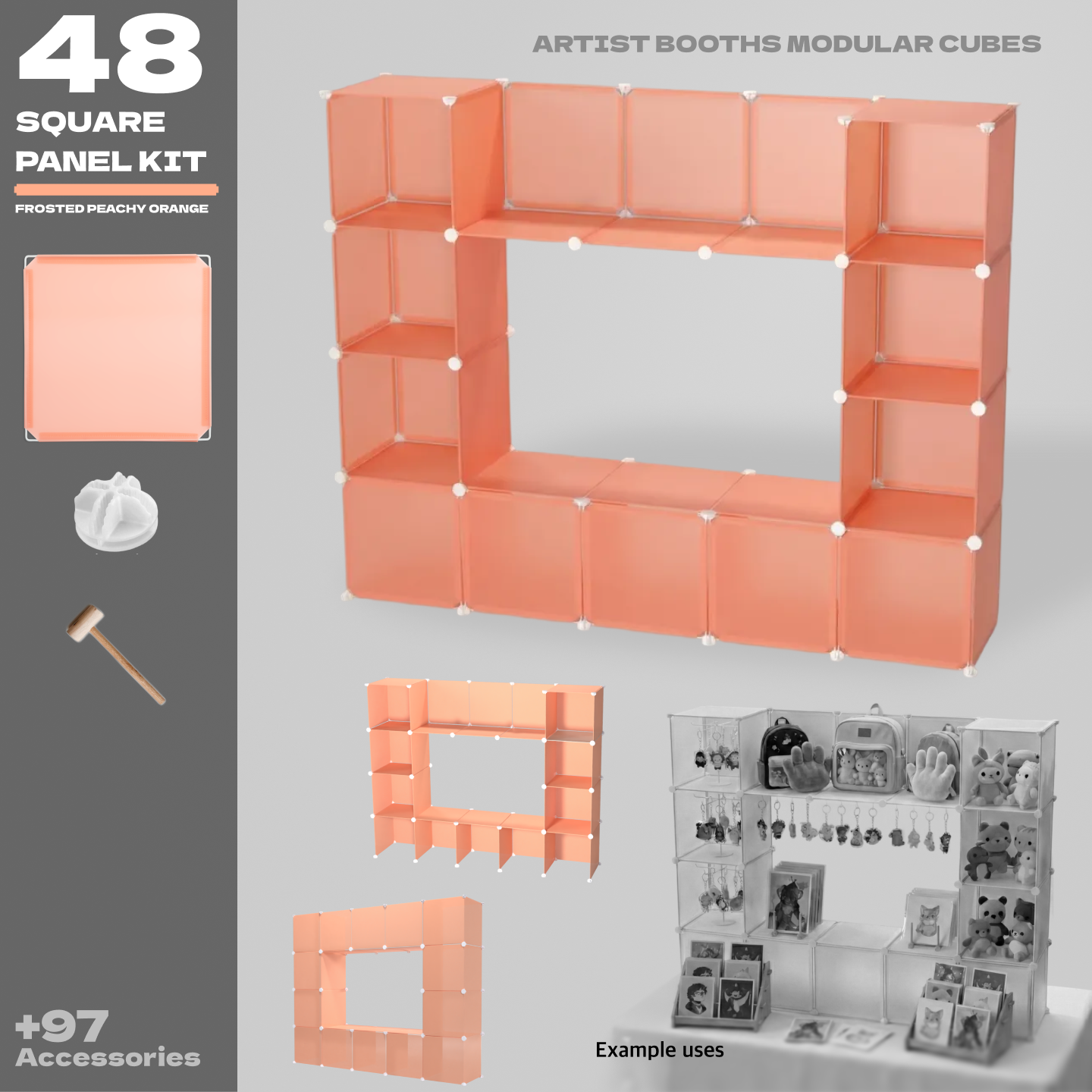BOOF Medium - Modular Cube Artist Table Setup Kit - Artistbooths
