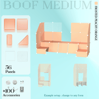 BOOF Medium - Modular Cube Artist Table Setup
