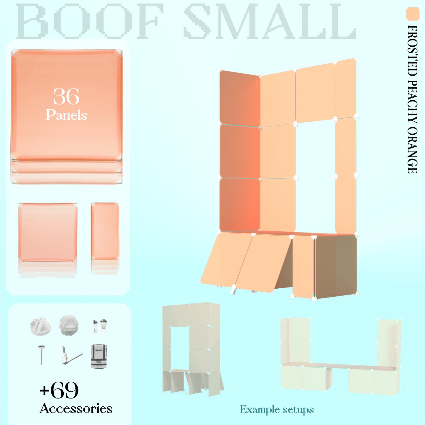 BOOF Small  - Modular Cube Artist Table Setup