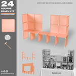 BOOF Small  - Modular Cube Artist Table Setup Kit - Artistbooths