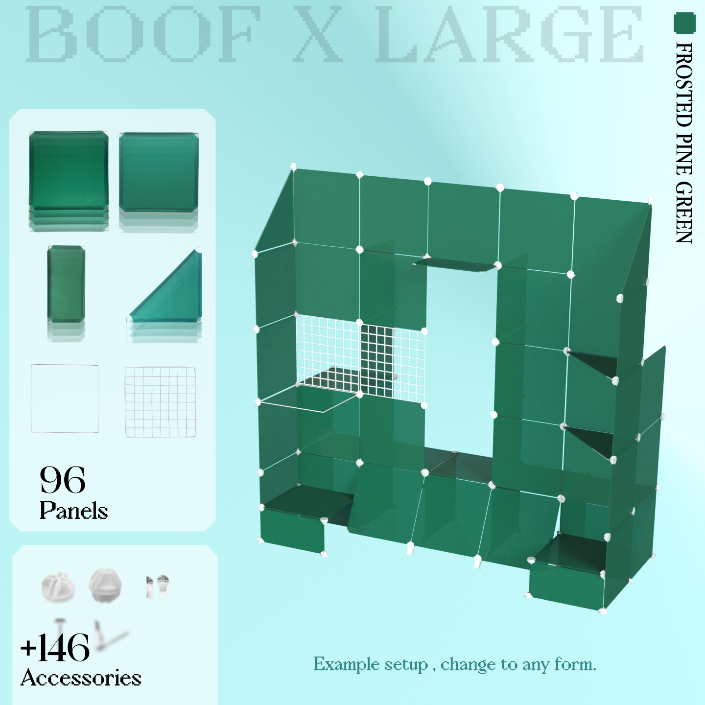BOOF Extra Large - Modular Cube Artist Table Setup KIt