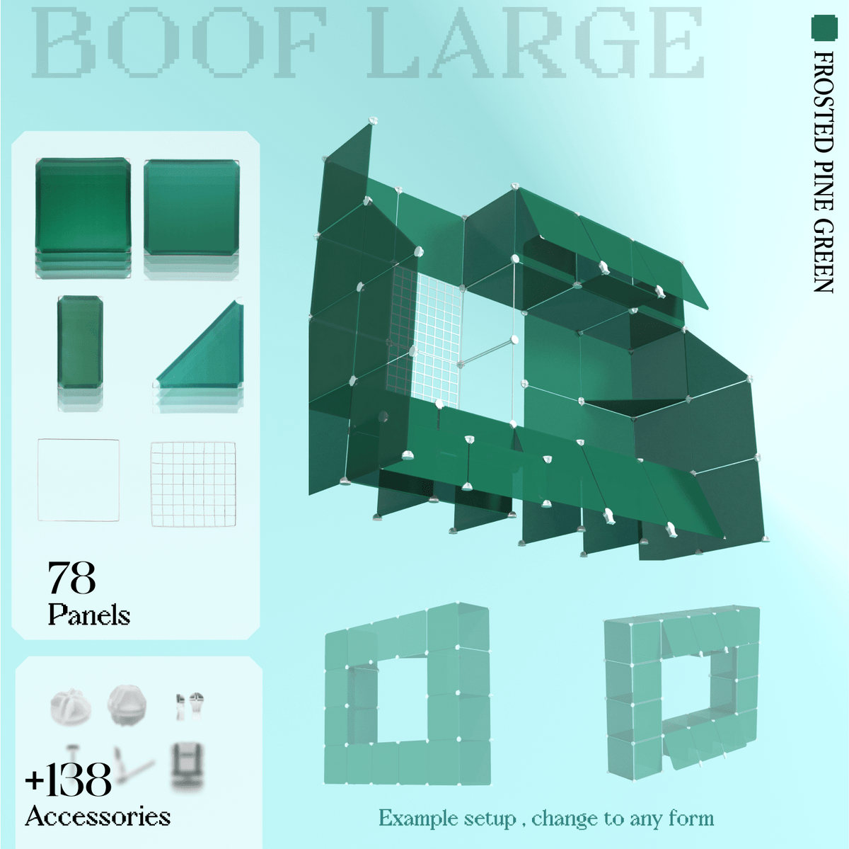 Frosted Pine Green (PMS 2245 C)