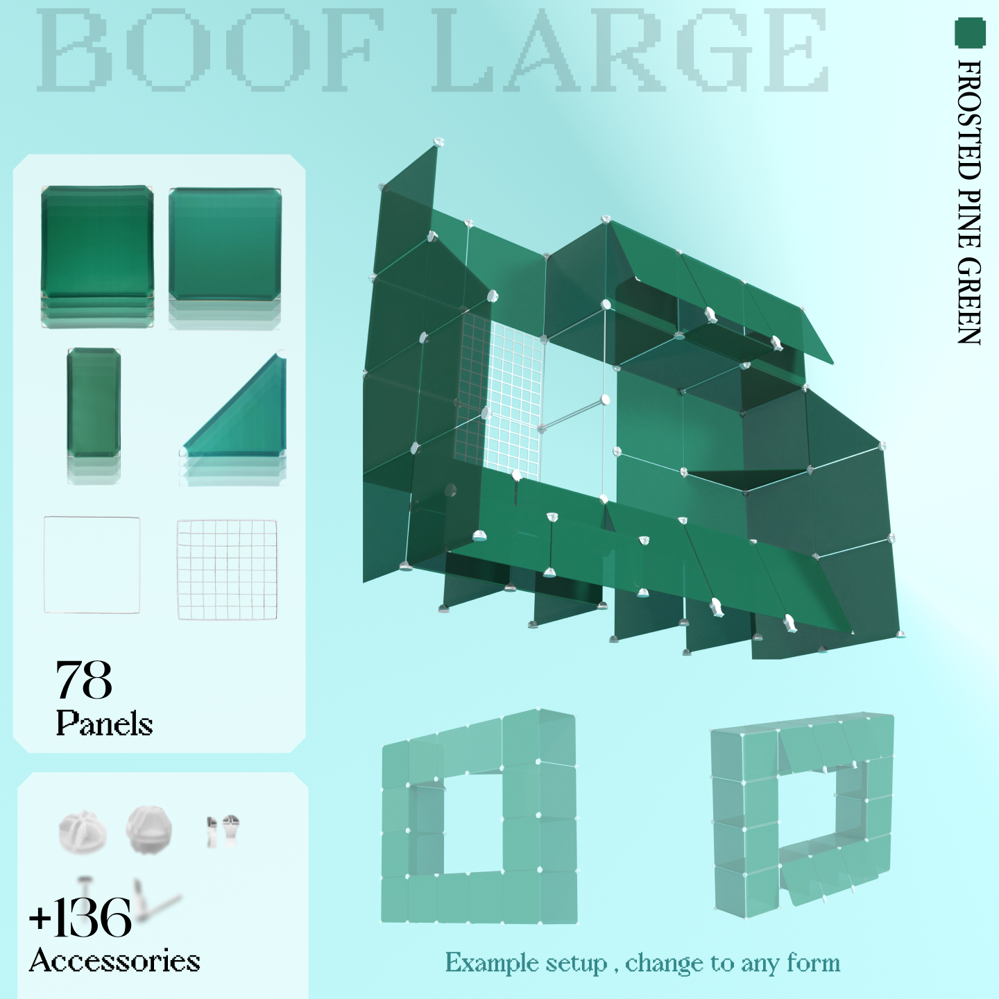 BOOF Large - Modular Cube Artist Table Setup Kit