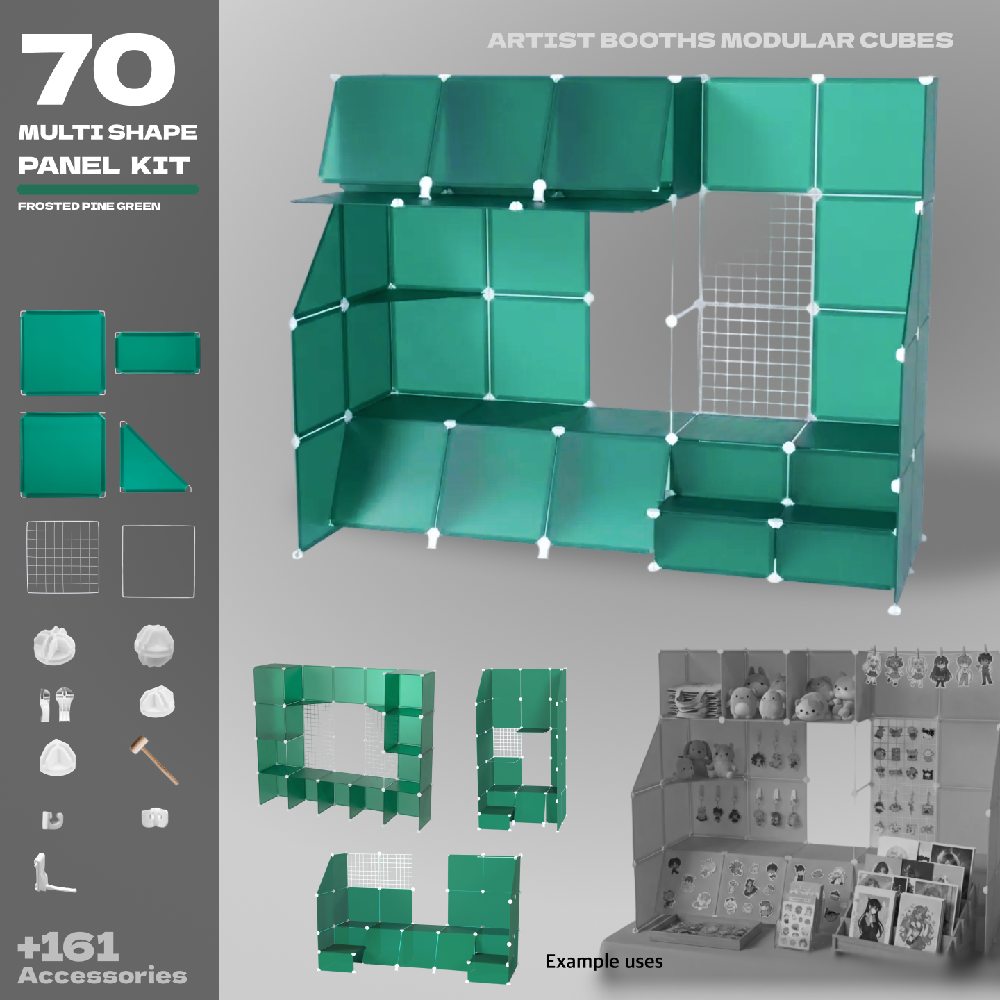 BOOF Large  - Modular Cube Artist Table Setup Kit - Artistbooths