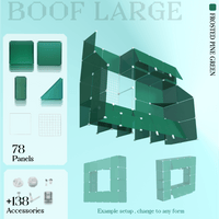 BOOF Large - Modular Cube Artist Table Setup