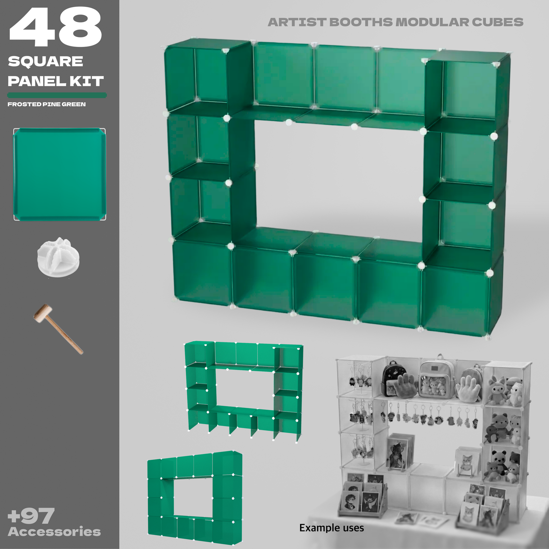 BOOF Medium - Modular Cube Artist Table Setup Kit - Artistbooths